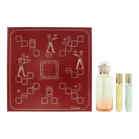 Cartier Rivieres De Cartier Discovery Set 100ml Insouciance Eau De Toilette + 10ml Allegresse Eau De Toilette + 10ml Luxuriance Eau De Toilette