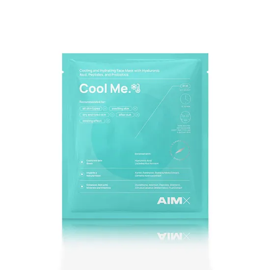 AimX Hydrating & Cooling Face Mask With Probiotics "cool Me"