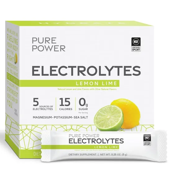 Pure Power Electrolytes Lemon Lime