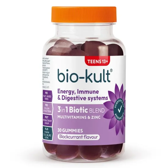 Bio-Kult 3-in-1 Biotic Blend Teen Blackcurrant Gummies
