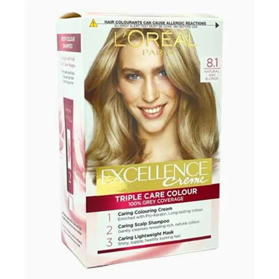 L'oreal Paris Excellence Creme Colour 8.1 Natural Ash Blonde