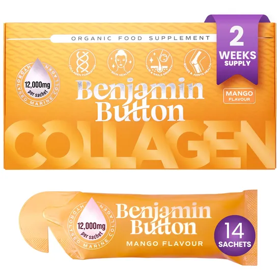 Benjamin Button Mango 12,000mg Marine Collagen Liquid Sachets