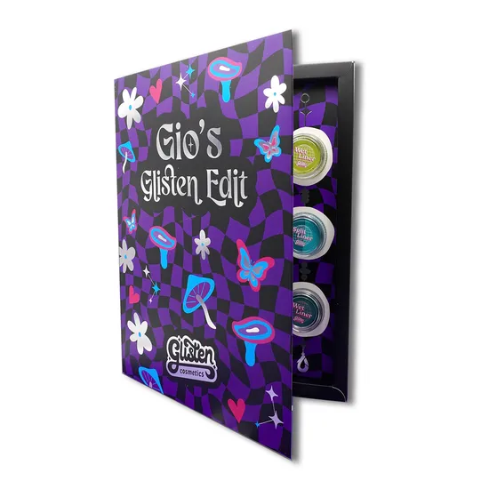 Glisten Cosmetics Gio's Glisten Edit Wet Liner & Brush Set