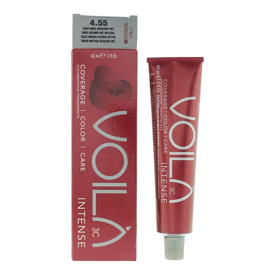 Intercosmo Voila 3C Intense Hair Colour 4.55 Medium Brown Intense Mahogany