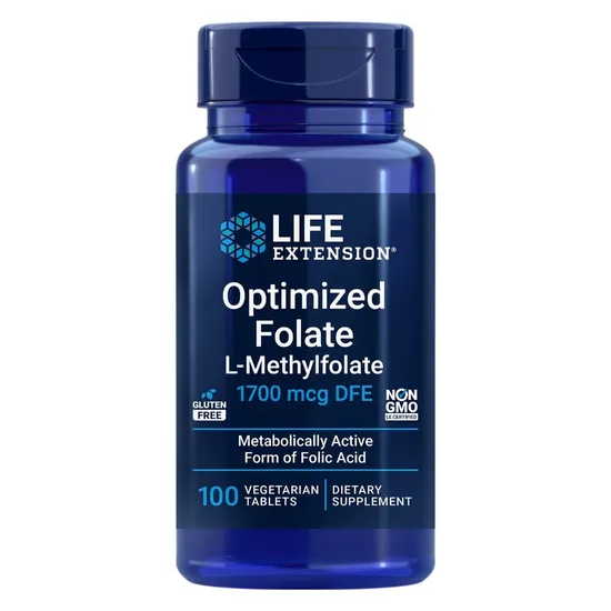 Life Extension Optimised Folate 1700mcg Vegicaps