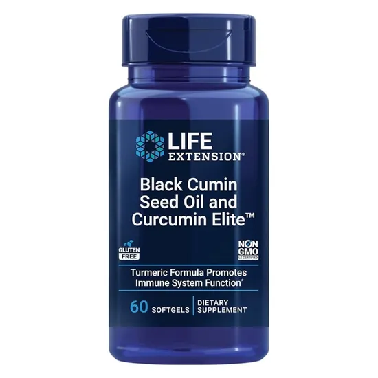 Life Extension Black Cumin Seed Oil & Curcumin Elite Turmeric Extract Softgels