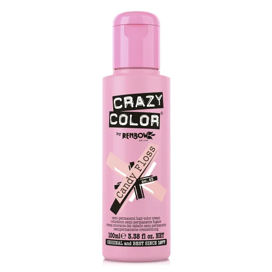 Crazy Color Semi Permanent Hair Colour Cream Candy Floss