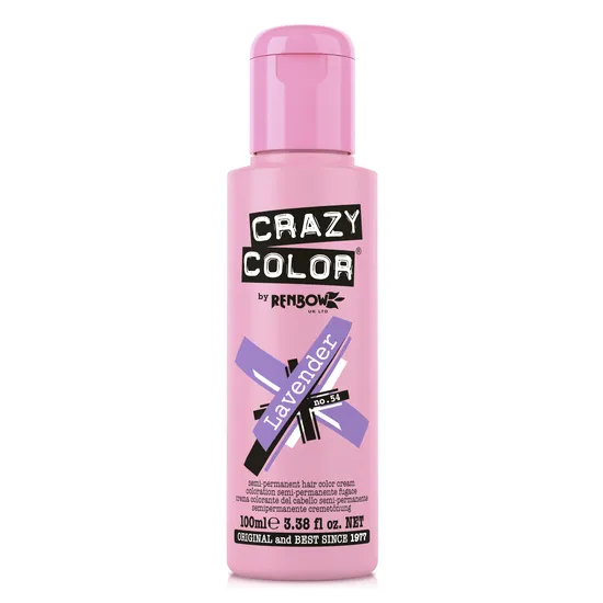 Crazy Color Semi Permanent Hair Colour Cream Lavender