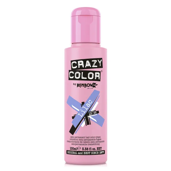 Crazy Color Semi Permanent Hair Colour Cream Lilac
