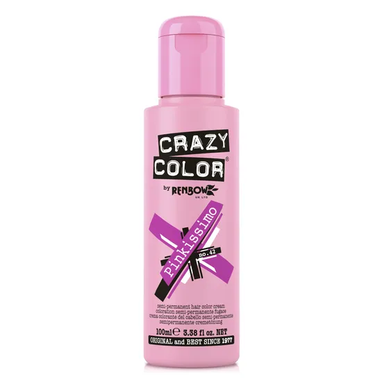 Crazy Color Semi Permanent Hair Colour Cream Pinkissimo