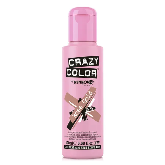 Crazy Color Semi Permanent Hair Colour Cream Rose Gold