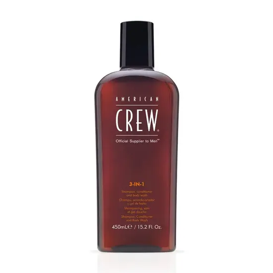 American Crew 3 In 1 Shampoo Conditioner & Body Wash 450ml