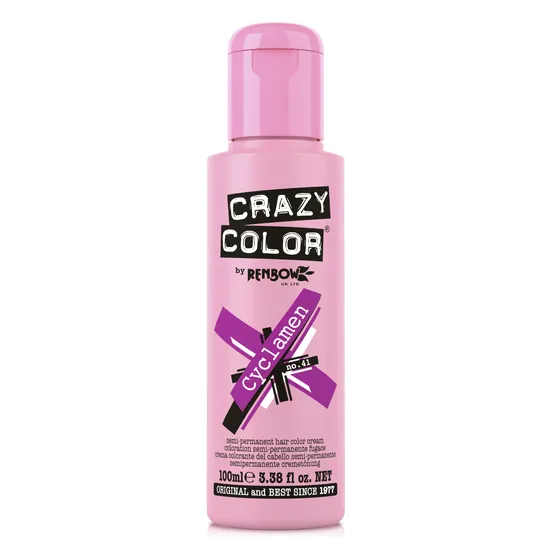 Crazy Color Semi Permanent Hair Colour Cream Cyclamen
