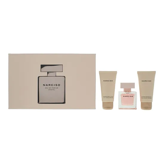 Narciso Rodriguez Cristal Eau De Parfum 50ml, Body Lotion 50ml + Shower Gel 50ml Gift Set