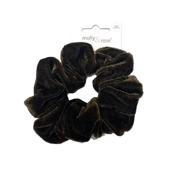 Molly And Rose Velvet Finish Polyester Brown Hair Grip