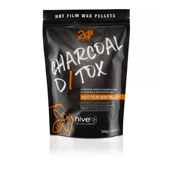 Hive 24k Collection Charcoal D Tox Hot Film Wax Pellets