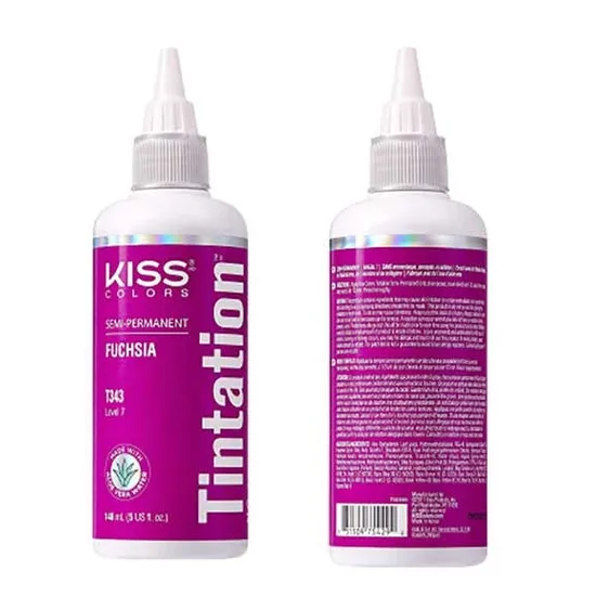 Kiss Colours Tintation Semi Permanent Hair Colour Fuchsia T34