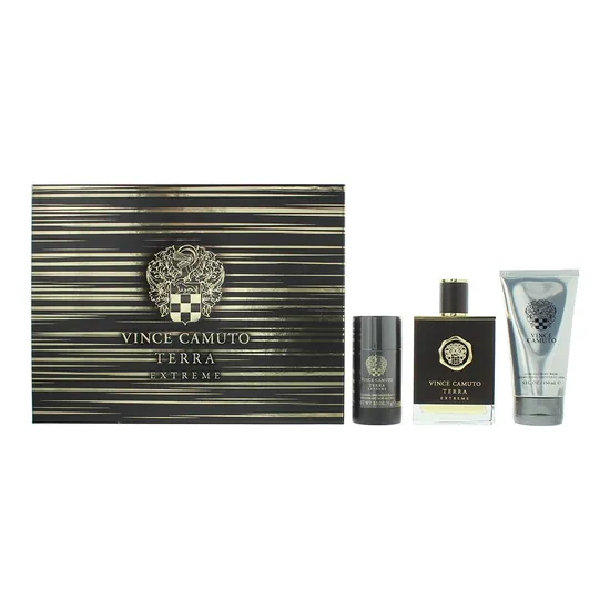 Vince Camuto Terra Extreme Gift Set 100ml Eau De Parfum + 150ml Shower Gel + 75ml Deodorant Stick