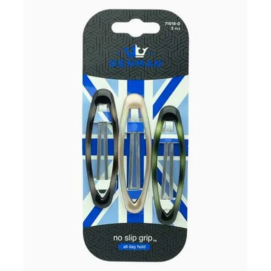 Denman No Slip Oval Clips