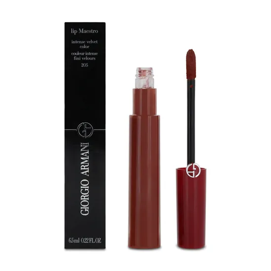Giorgio Armani Lip Maestro Velvet Liquid Lipstick 205 Fiamma
