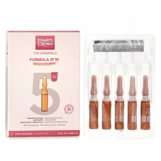 Martiderm The Originals Formula No10 HD Colour Touch Ampoules SPF 30