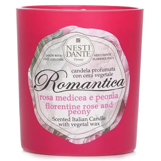 Nesti Dante Scented Italian Candle Romantica Florentine Rose & Peony
