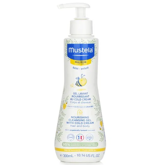 Mustela Nourishing Cleansing Gel With Cold Cream For Hair & Body For Dry Skin