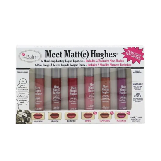 theBalm Meet Matte Hughes 6 Mini Long Lasting Liquid Lipsticks Kit Volume. 3