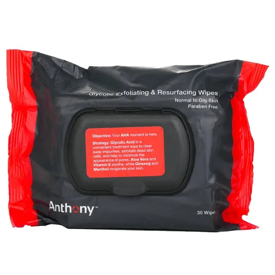 Anthony Glycolic Exfoliating & Resurfacing Wipes