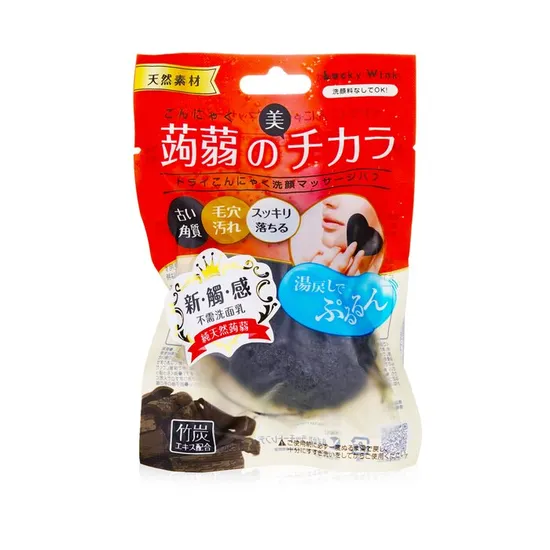 Lucky Trendy Dry Konjac Face Wash & Massage Puff