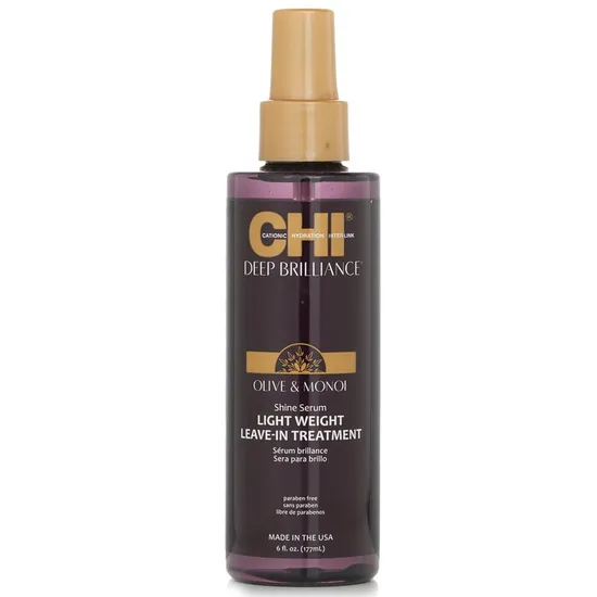CHI Deep Brilliance Olive & Monoi Shine Serum Light Weight Leave-In Treatment
