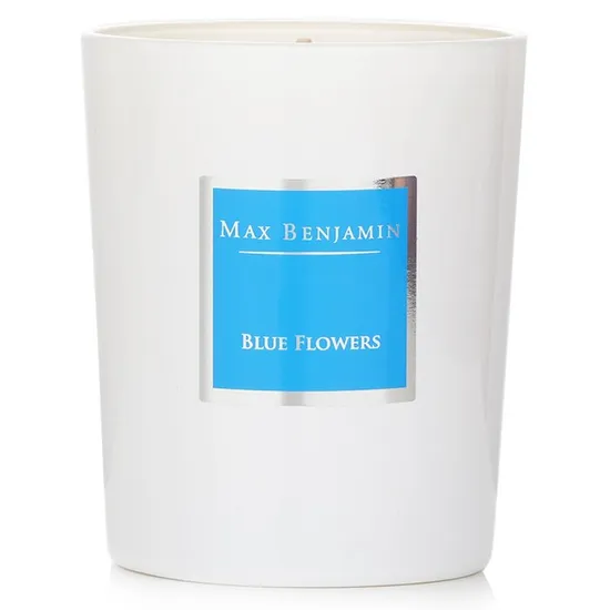 Max Benjamin Candle Blue Flowers