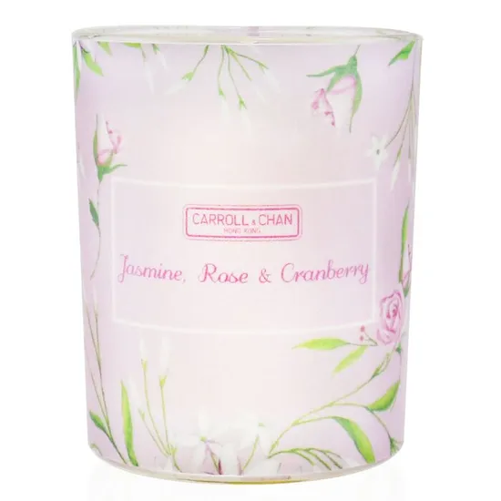 Carroll & Chan 100% Beeswax Votive Candle Jasmine Rose Cranberry