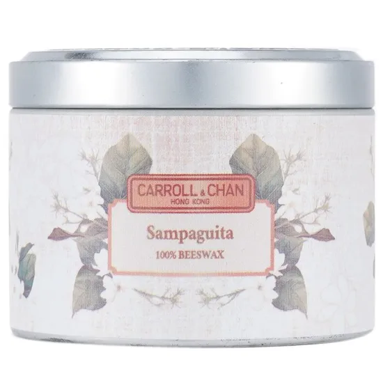 Carroll & Chan 100% Beeswax Tin Candle Sampaguita