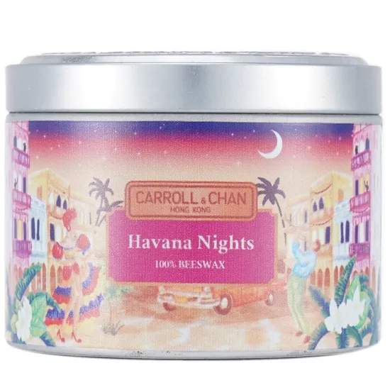 Carroll & Chan 100% Beeswax Tin Candle Havana Nights