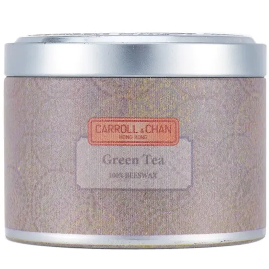 Carroll & Chan 100% Beeswax Tin Candle Green Tea