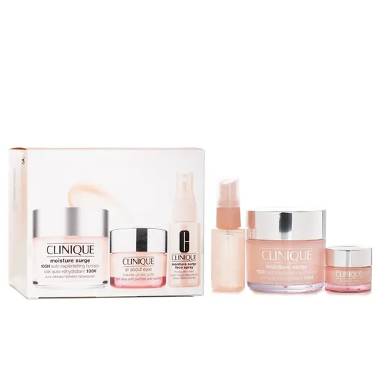 Clinique All About Moisture Gift Set 75ml Moisture Surge Gel-cream + 30ml Moisture Surge Face Spray + 15ml All About Eyes Serum