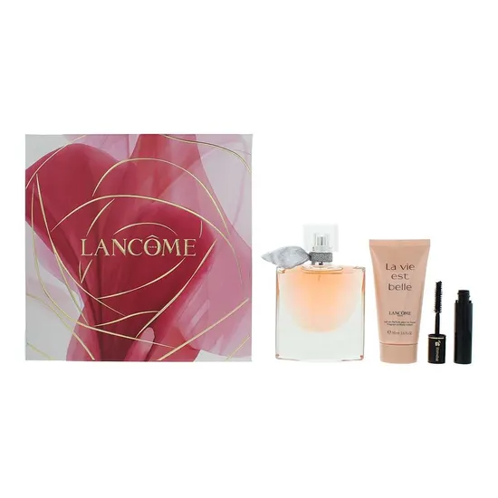 Lancôme Eau De Parfum Body Lotion + Mascara Gift Set