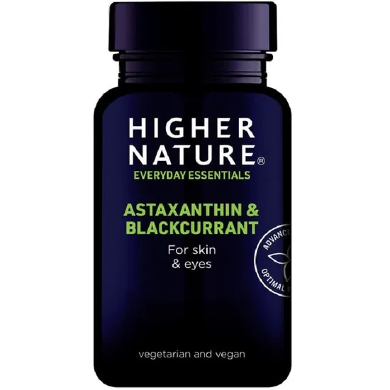 Higher Nature Astaxanthin & Blackcurrant Vegetable Capsules