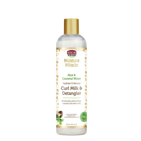 African Pride Moisture Miracle Aloe & Coconut Water Curl Milk & Detangler