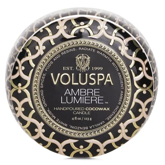 VOLUSPA Mini Tin Candle Ambre Lumiere