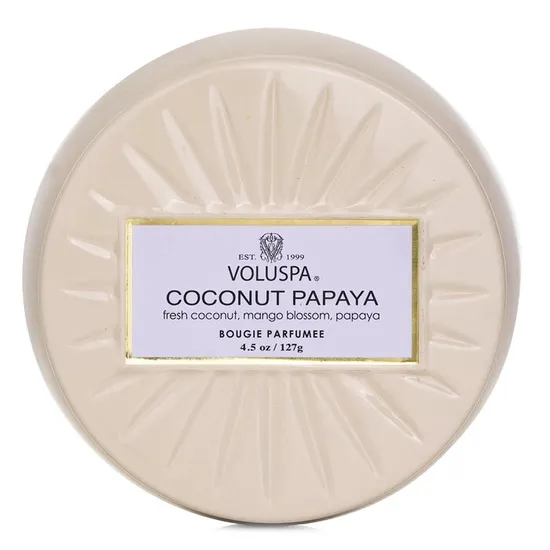 VOLUSPA Mini Tin Candle Coconut Papaya