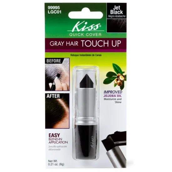 Kiss New York Quick Cover Grey Hair Touch Up Jet Black