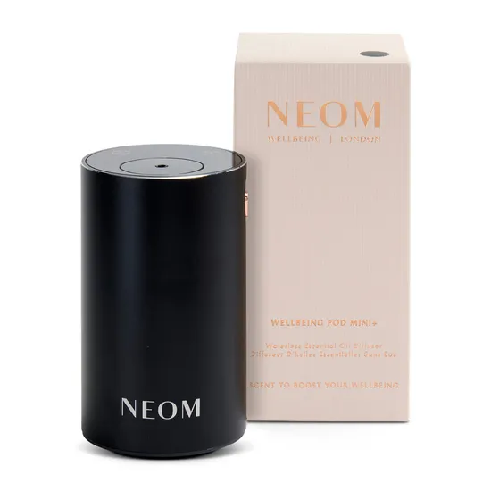Neom Organics Wellbeing Pod Mini+ Waterless Essential Oil Diffuser Black