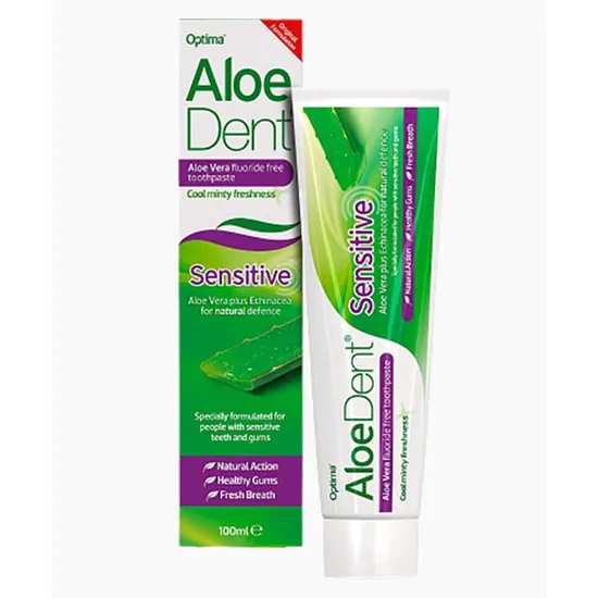 Aloe Dent Sensitive Aloe Vera Fluoride Free Toothpaste
