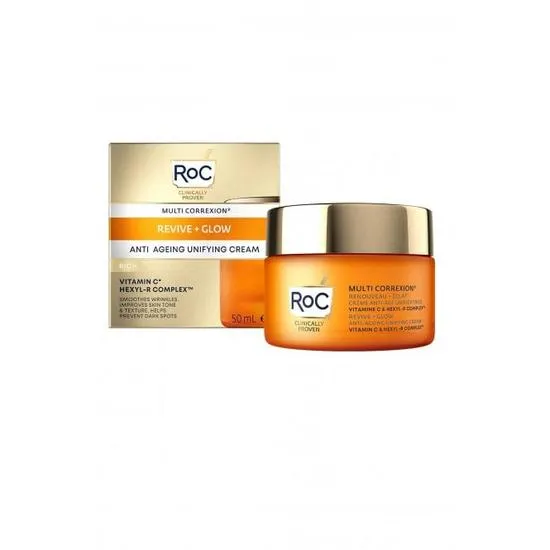 RoC Multi Correxion Anti Ageing Unifying Face Cream Vitamin C Smoothes Wrinkles