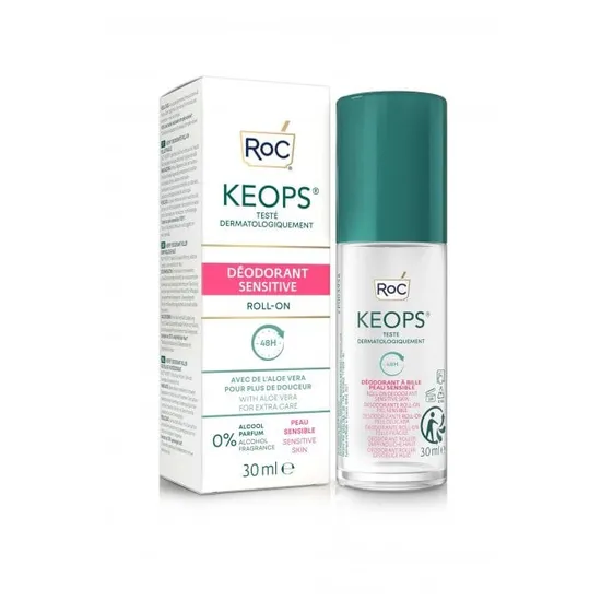 RoC Keops Deodorant Roll On Sensitive Skin Alcohol Free