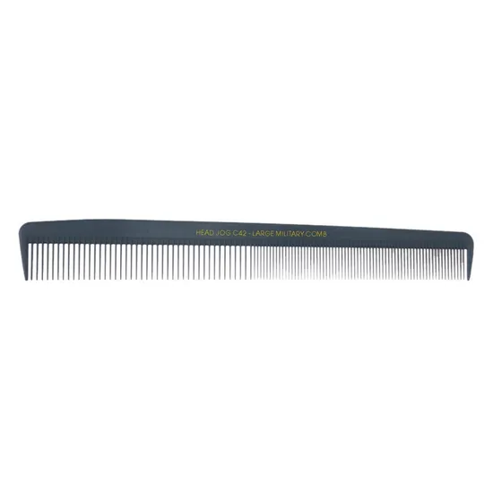 Head Jog C42 Carbon Fibre Large Military Comb
