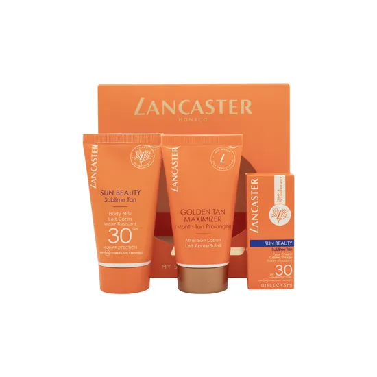 Lancaster My Sun Routine Gift Set Sun Beauty Sublime Tan SPF 50 Body Milk 175ml + Golden Tan Maximizer Aftersun Lotion 125ml