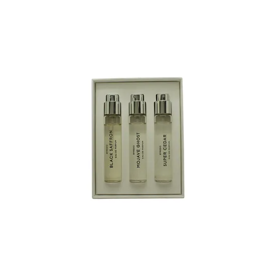 Byredo La Selection Boisee Gift Set 12ml Black Saffron Eau De Parfum + 12ml Mojave Ghost Eau De Parfum + 12ml Super Cedar Eau De Parfum